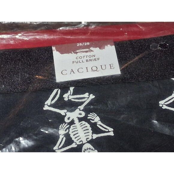 Plus 26/28 Lane-Bryant Women's Black and White Panties Dancing Skellies Tap shoe - Picture 3 of 3